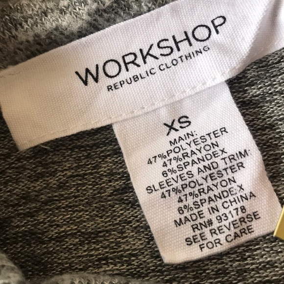 Workshop Republic Clothing Soft Gray Long Sleeve Turtleneck Sweater - Picture 2 of 5